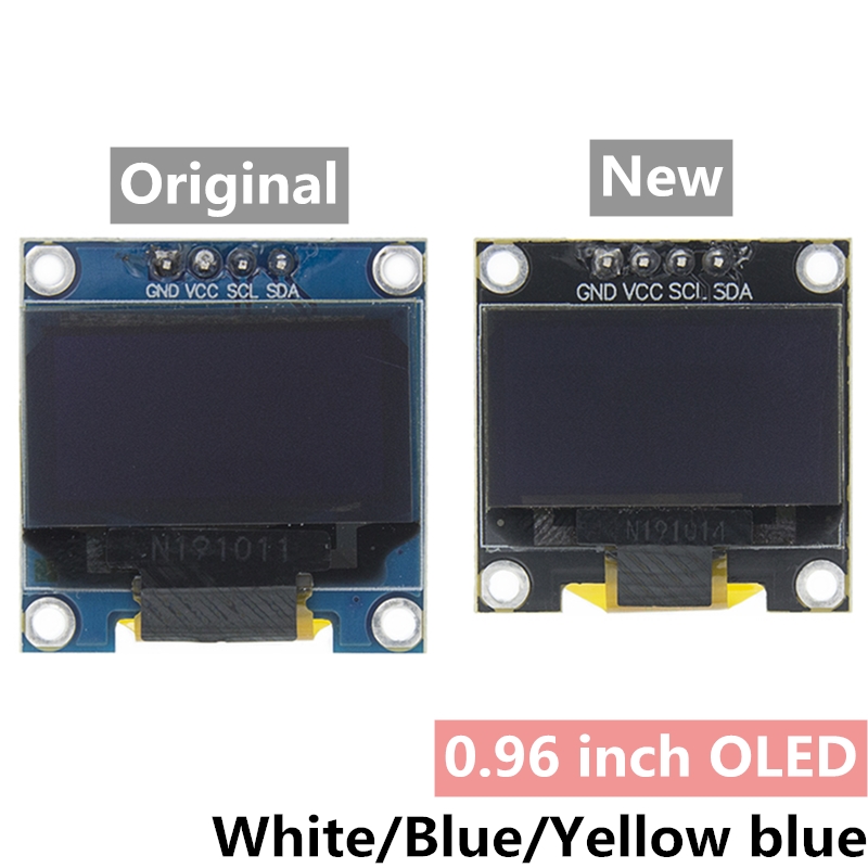 Lcd 1602 - 0.96 inç IIC Seri 4pin Beyaz/Mavi/Sarı