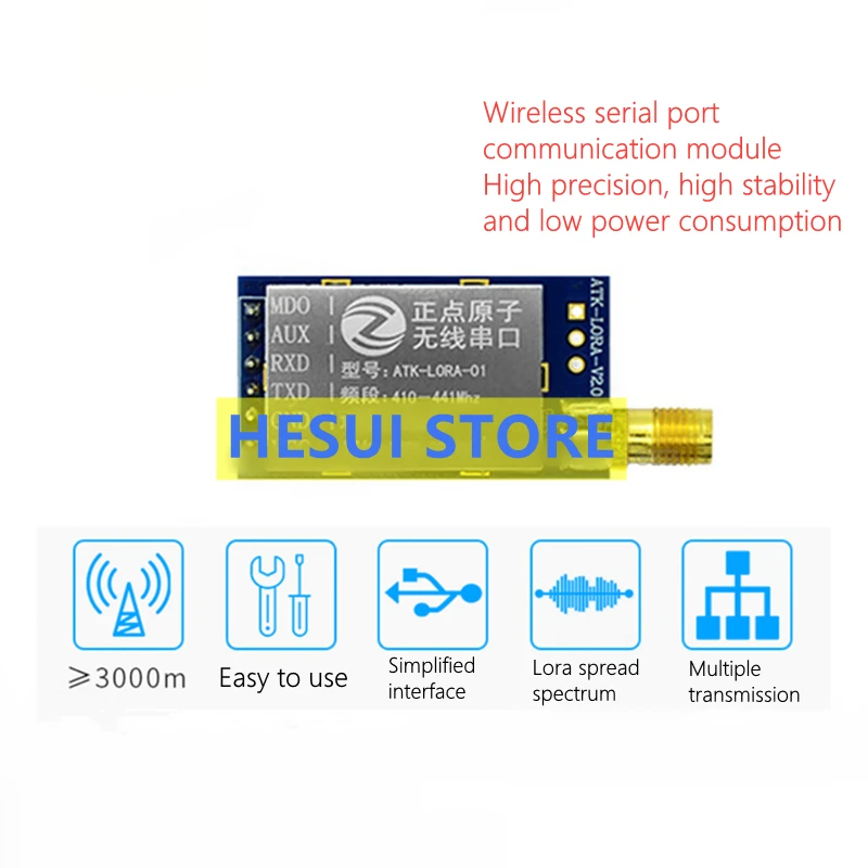Lora Sx1278 - ATK-LORA-01 LORA modülü Kablosuz seri bağlantı
