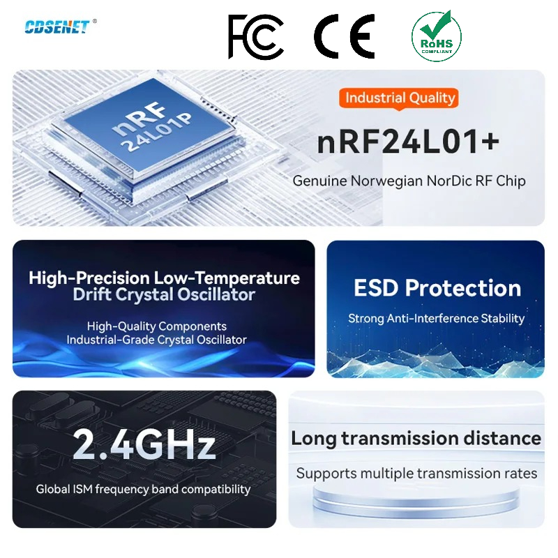 Nrf24L01 - 2 adet nRF24L01+ PA LNA 2.4GHz