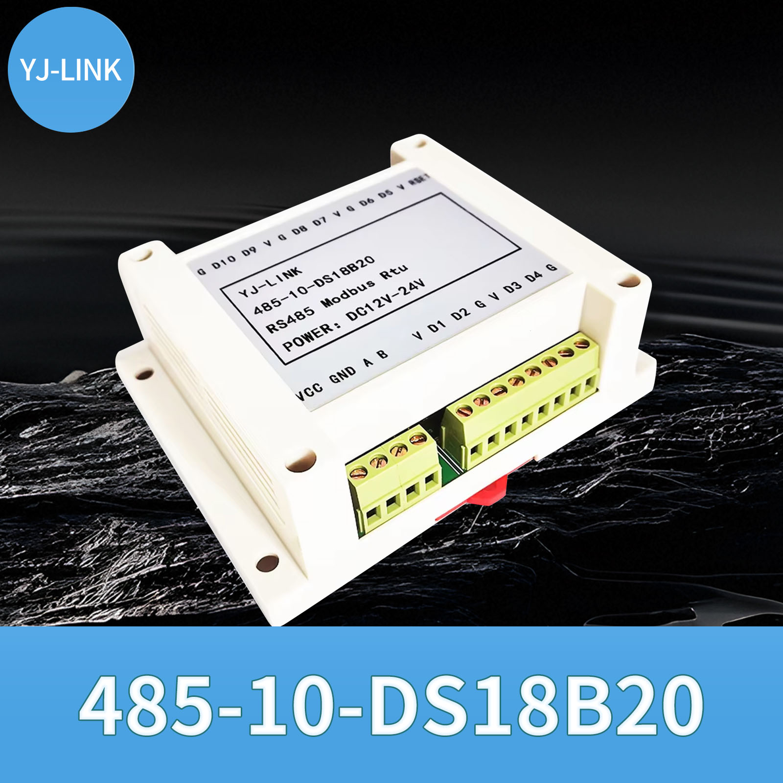 Ds18B20 - 10ch DS18B20 sıcaklık toplama modülü RS485