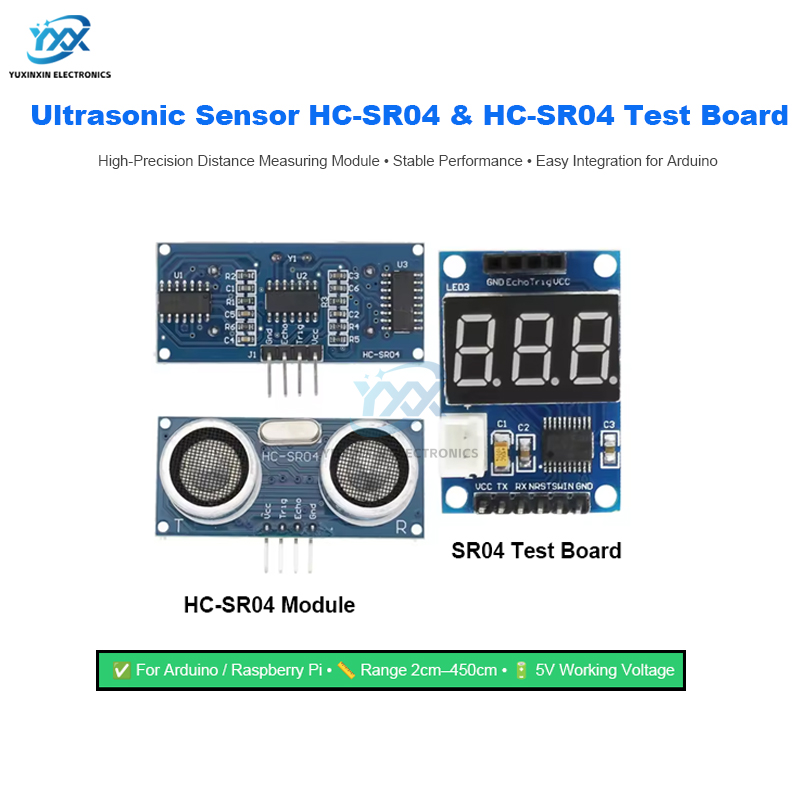 Ultrasonic Sensor Hc-Sr04 - Ultrasonik Sensör HC-SR04 HCSR04 Mesafe Ölçüm