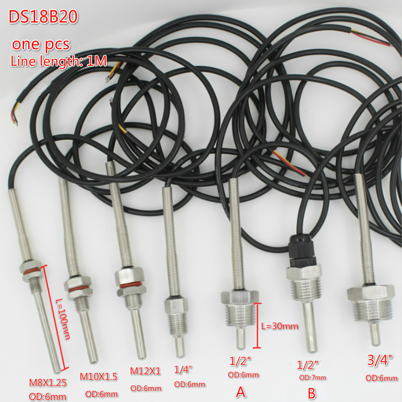 Ds18B20 - DS18B20 Dijital Sıcaklık Sensörü G1/2