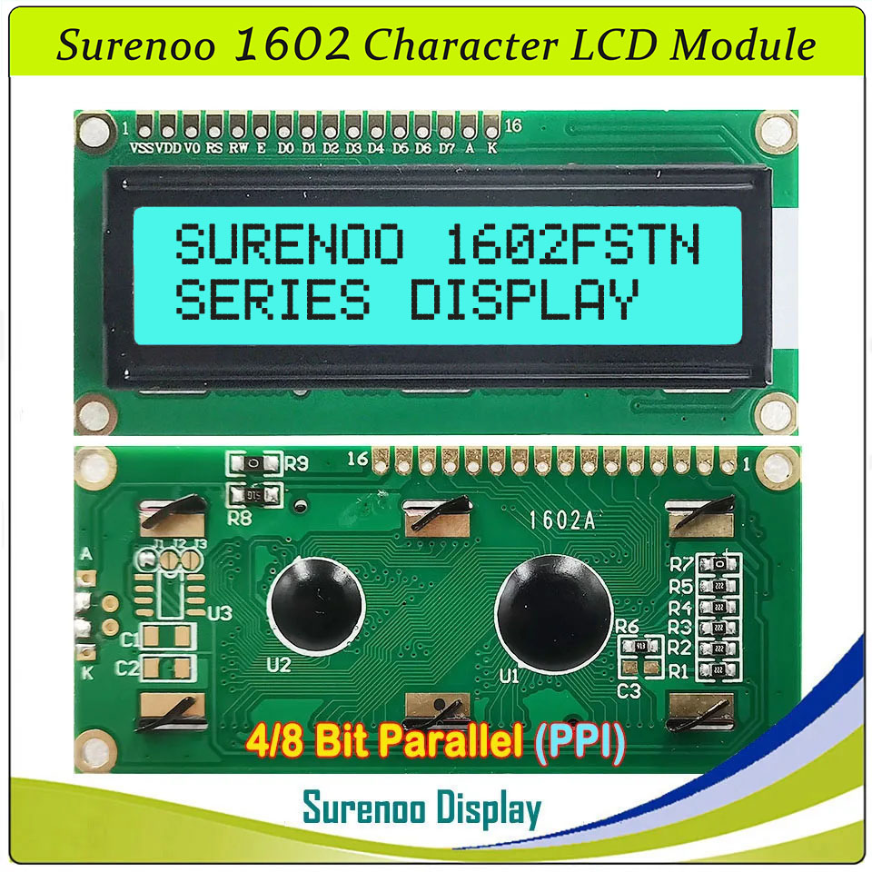Surenoo 1602 16X2 162 5V 4-Bit - Lcd 1602 incelemesi ve fiyatı