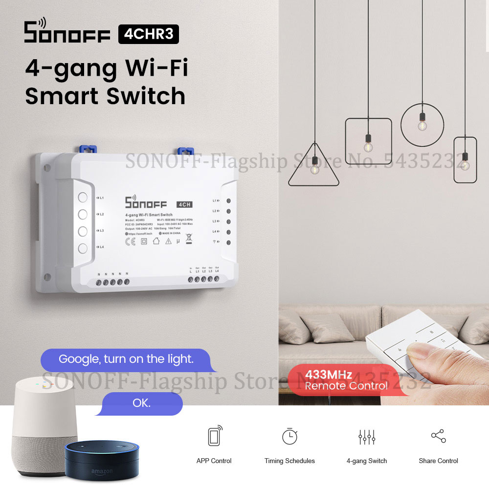 Itead SONOFF 4CH R3 Wifi kablo - Relay Module 1 Channel incelemesi ve fiyatı