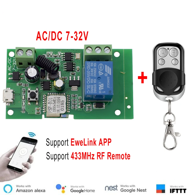 Ewelink AC/DC 5 V 7 V-32 V 1 K - Relay Module 1 Channel incelemesi ve fiyatı