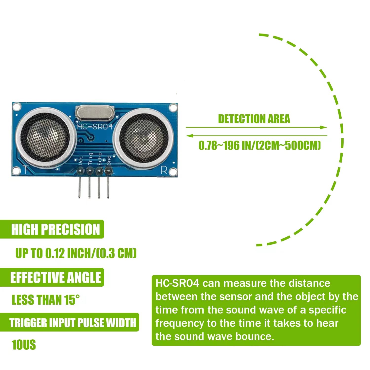 10 adet HC-SR04 Ultrasonik Sen - Ultrasonic Sensor Hc-Sr04 incelemesi ve fiyatı