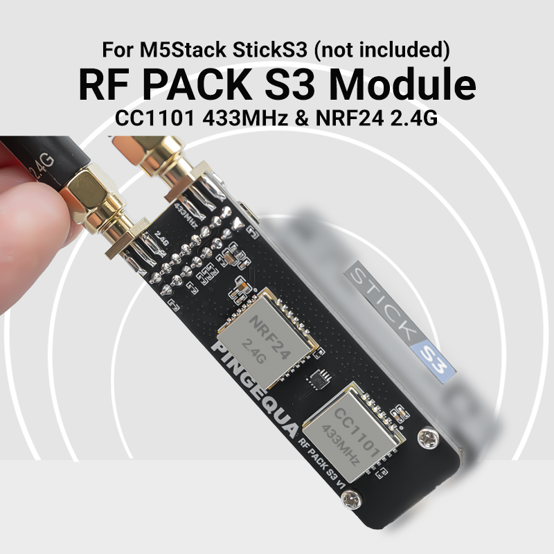 M5Stack StickS3 Çift Bantlı Mo - Nrf24L01 incelemesi ve fiyatı
