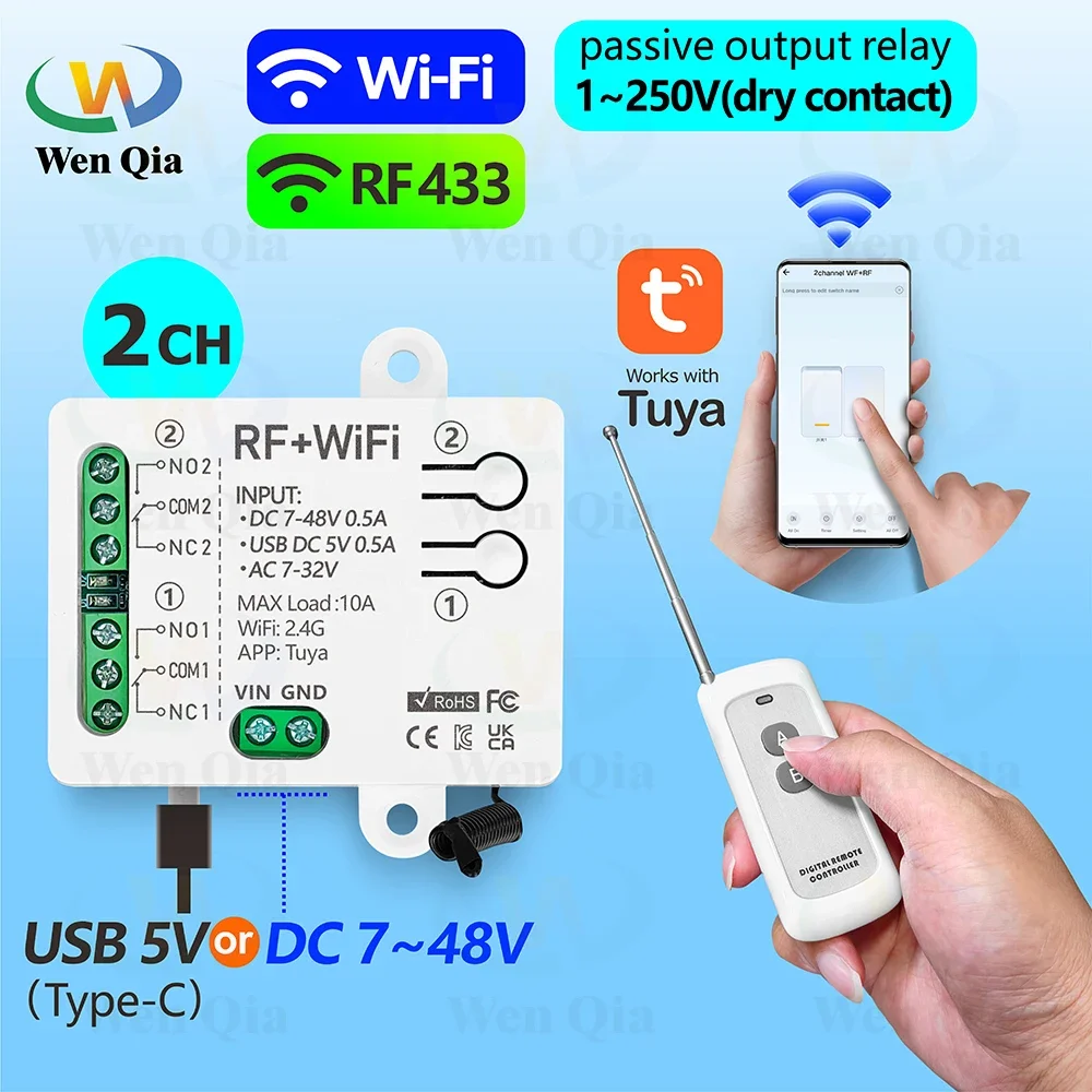 2CH Akıllı Işık Anahtarı Tuya, - Ir Remote Module incelemesi ve fiyatı