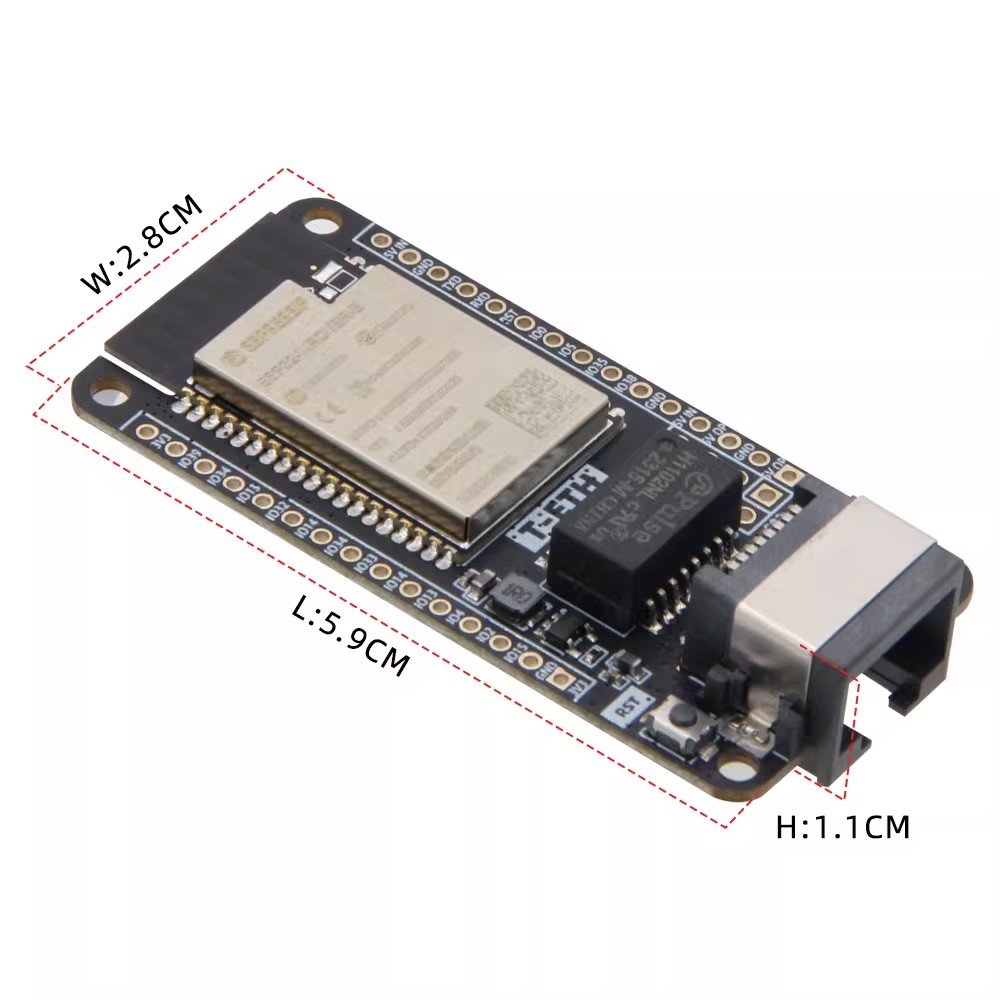 LILYGO T‑ETH‑Lite Geliştirme K - Ethernet W5500 incelemesi ve fiyatı